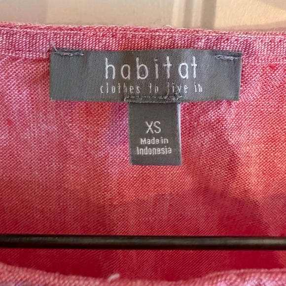 Habitat Pink Linen Shell Top- Sleeveless Tank - Picture 6 of 6